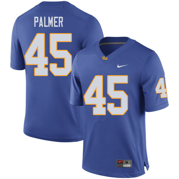 Men #45 Noah Palmer Pittsburgh Panthers College Football Jerseys Sale-Royal